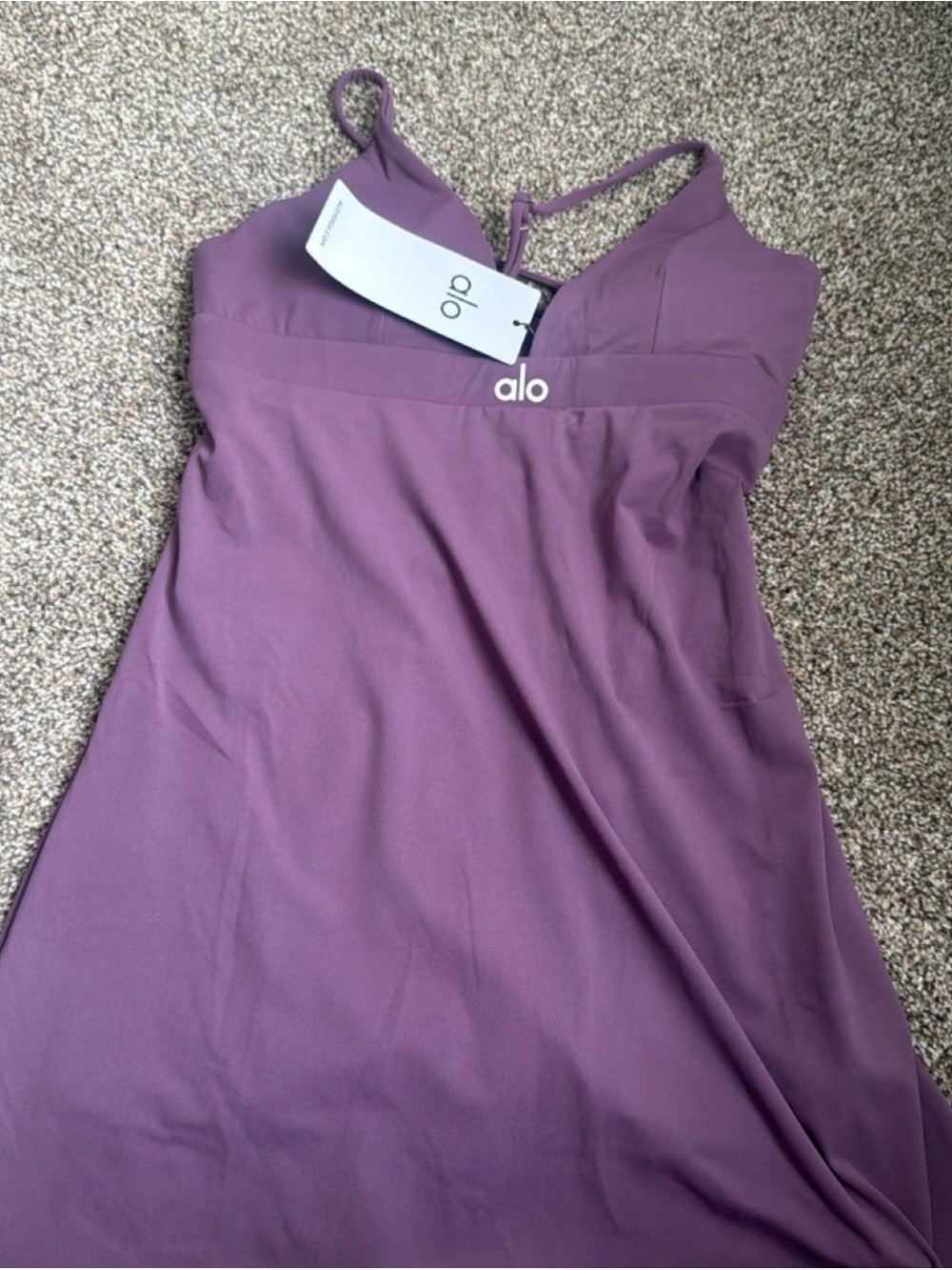 Alo Women's Lavender Purple Strappy Tank Top